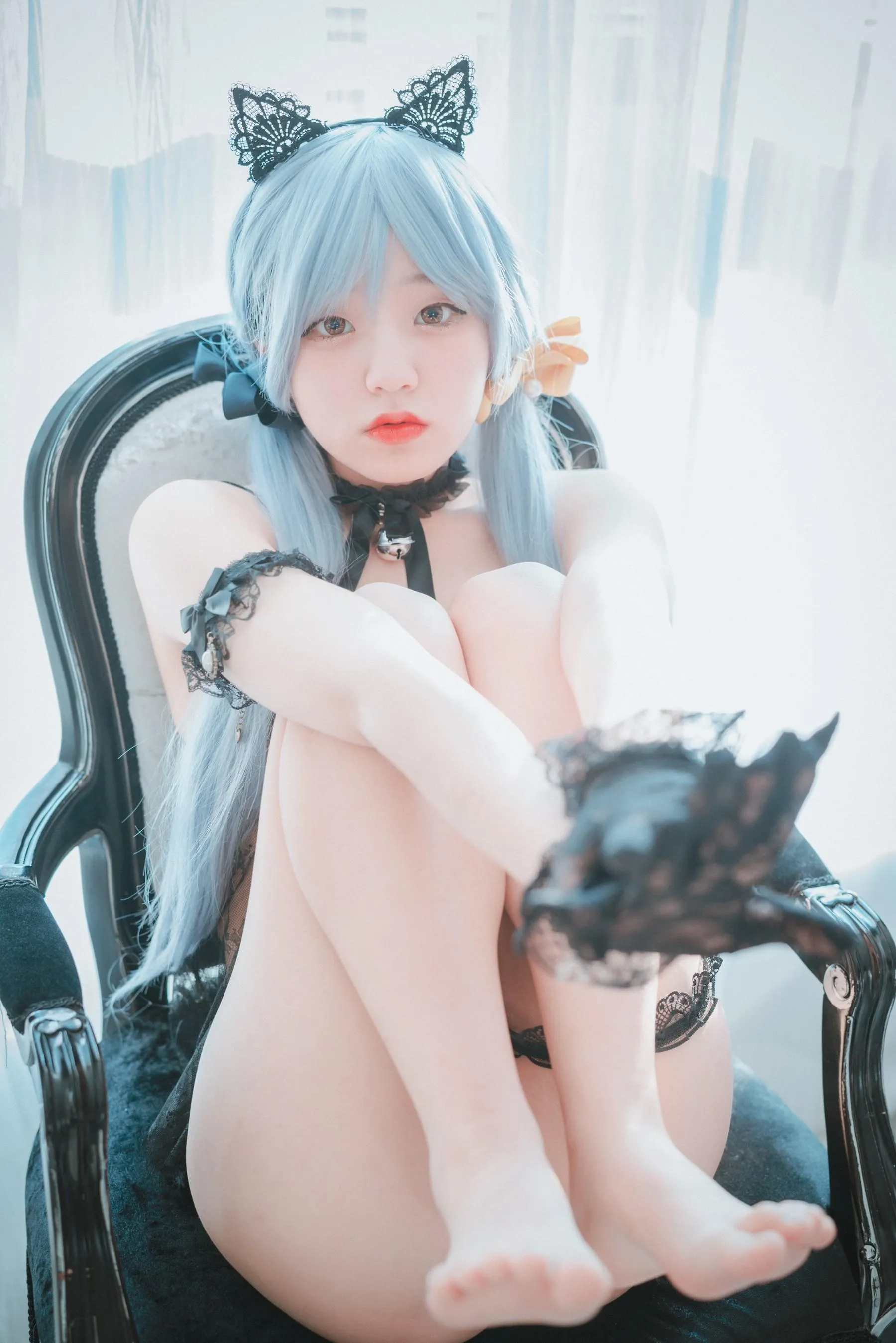 Jenny 정제니 – NO.35 [DJAWA] Schwarz und Weiß Katzenmädchen [66P]插图